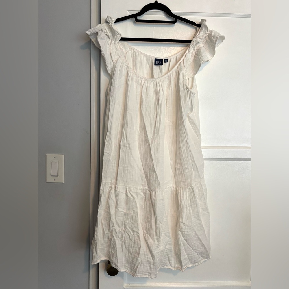 GAP Gauze Drop Waist Dress with fluttered Sleeves